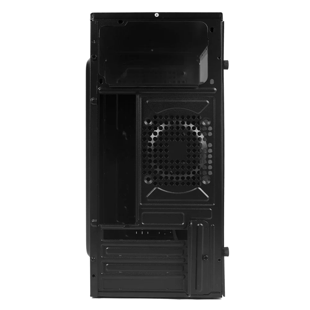 Gabinete Acteck Compacto Mini Torre Kioto GC220F / Max MB M-ATX Fuente ATX 500 W / 2x USB 2.0 / Panel Izq Acrílico + Frente Solido / Advanced Negro