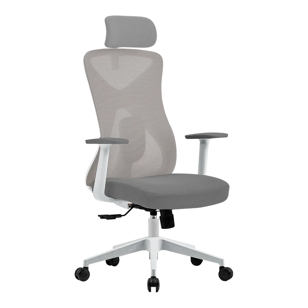 Silla de Oficina Acteck Floe Pro EC737 / Ergonómica + Ajuste lumbar + Reposa brazos fijo + Sistema de bloqueo / Reposa brazos fijo + Sistema de bloqueo / Soporta Hasta 120 Kg / Elite Blanco