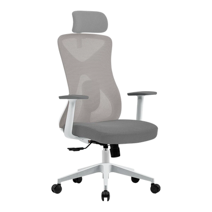 Silla de Oficina Acteck Floe Pro EC737 / Ergonómica + Ajuste lumbar + Reposa brazos fijo + Sistema de bloqueo / Reposa brazos fijo + Sistema de bloqueo / Soporta Hasta 120 Kg / Elite Blanco