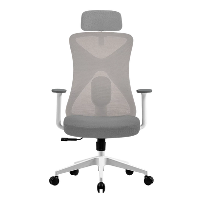 Silla de Oficina Acteck Floe Pro EC737 / Ergonómica + Ajuste lumbar + Reposa brazos fijo + Sistema de bloqueo / Reposa brazos fijo + Sistema de bloqueo / Soporta Hasta 120 Kg / Elite Blanco