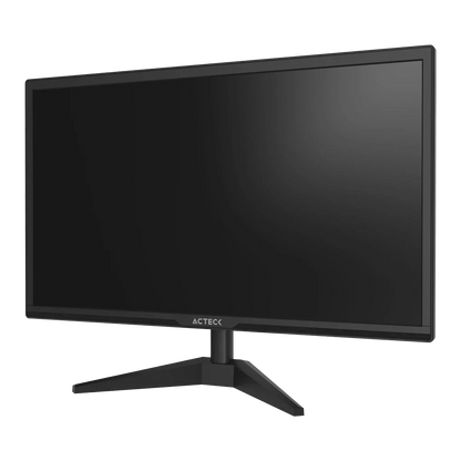 Monitor Plano Acteck 19.5" TN Captive Brite CB195 / HD / 75Hz-60Hz / 5ms / Low-blue light / 1xVGA + 1xHDMI 1.4 / VESA 75mm / Essential Negro/ 3Y