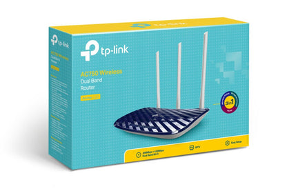 Router TP-Link ARCHER C20 | Doble Banda AC750, 433 Mbps 5 GHz
