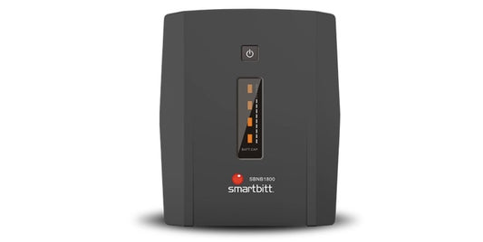 NO-BREAK Smartbitt Ups de Línea Interactiva Sbnb1800 Ideal para Equipos Gaming ;puerto USB para Monitoreo Del Ups, Hasta 80 Minutos de Respaldo; 4 Contactos con Respaldo, Regulación y Supresión,4