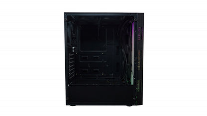Gabinete Evotec Beijingi, Midi-Tower, ATX/Micro-ATX/Mini-ITX, USB 2.0/3.0, sin Fuente, 3 Ventiladores Instalados, Negro