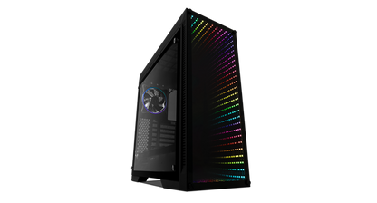 Gabinete Game Factor CSG601, Full Tower, ATX/EATX/Micro-ATX/Mini-ITX, USB 2.0/3.0, sin Fuente, sin Ventiladores Instalados, Negro