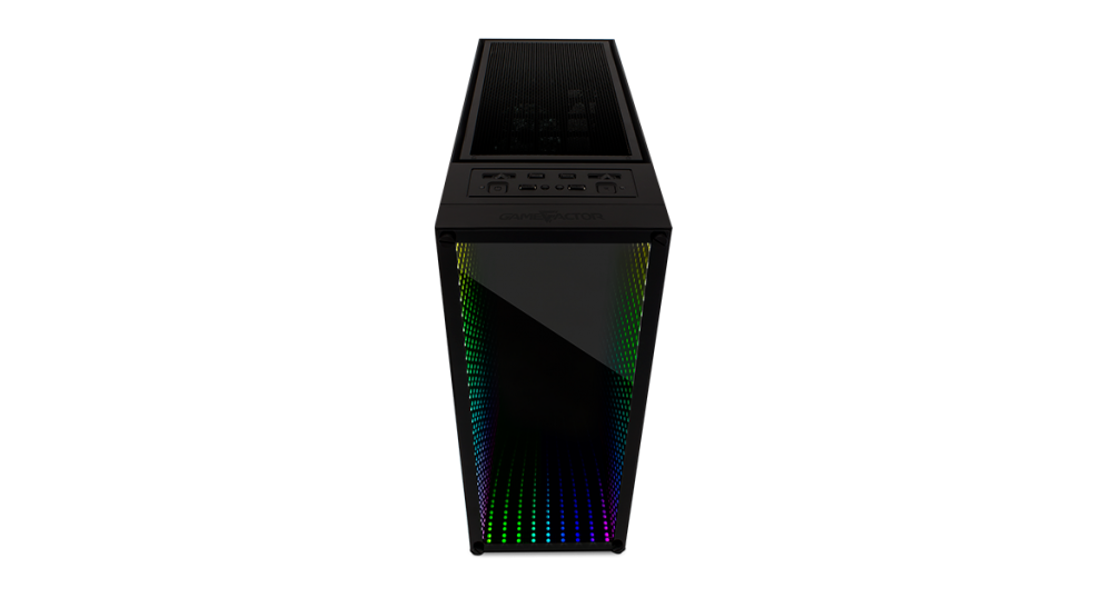 Gabinete Game Factor CSG601, Full Tower, ATX/EATX/Micro-ATX/Mini-ITX, USB 2.0/3.0, sin Fuente, sin Ventiladores Instalados, Negro