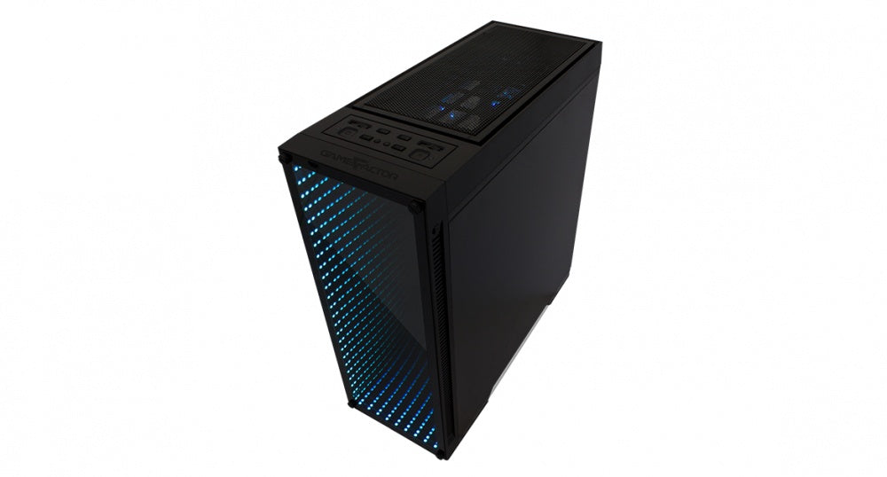 Gabinete Game Factor CSG601, Full Tower, ATX/EATX/Micro-ATX/Mini-ITX, USB 2.0/3.0, sin Fuente, sin Ventiladores Instalados, Negro
