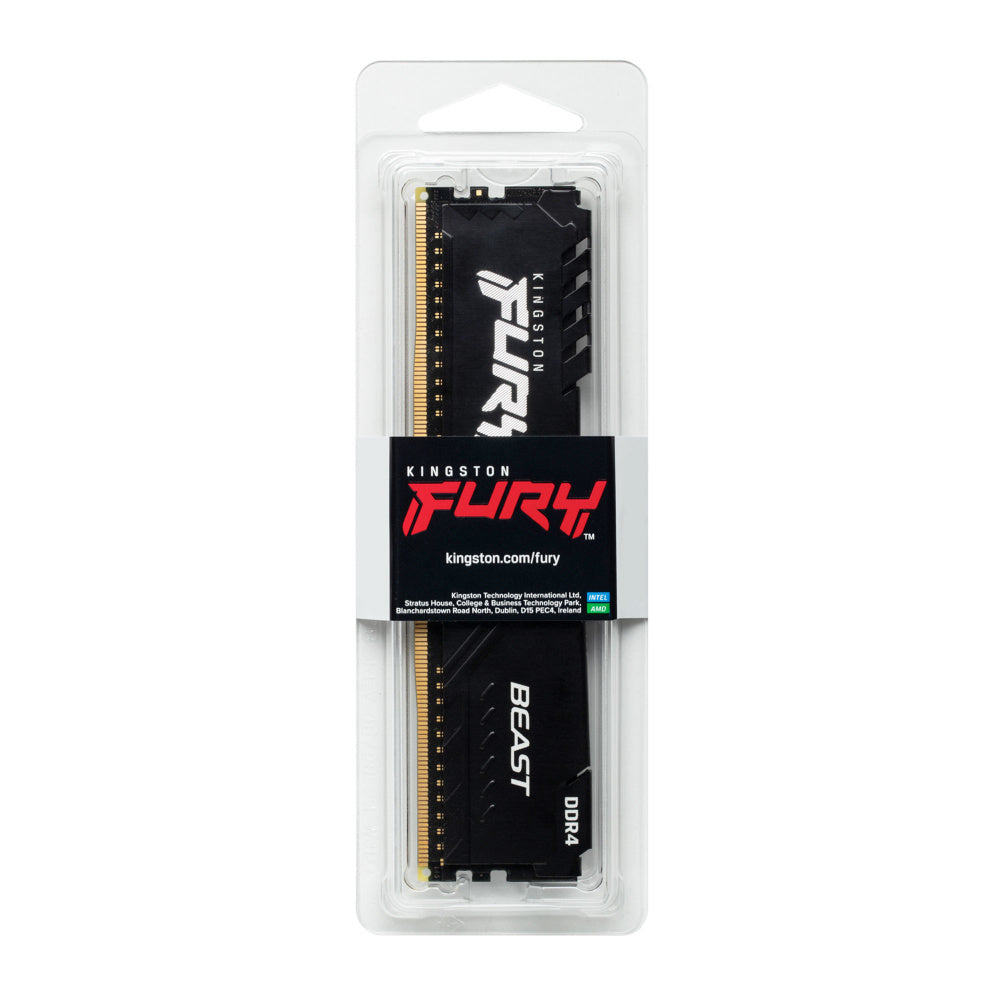 Memoria RAM Kingston FURY BEAST DDR4, 3200MHz, 16GB, CL16, XMP