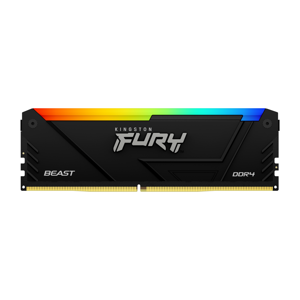 Memoria RAM Kingston FURY Beast RGB DDR4 DDR4, 3600MHz, 8GB, CL17, XMP