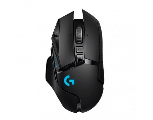 Mouse Gamer Logitech Óptico G502 Hero Lightspeed, Inalámbrico, USB, 16000DPI, Negro