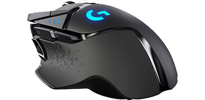 Mouse Gamer Logitech Óptico G502 Hero Lightspeed, Inalámbrico, USB, 16000DPI, Negro