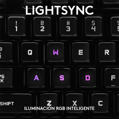 Logitech Teclado Gamer G Pro RGB, Mecánico, Switch GX Blue, Alámbrico, Negro (Inglés)