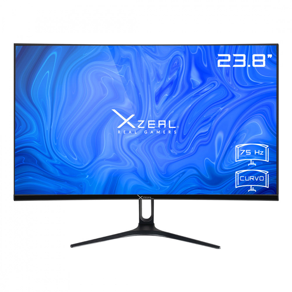 Monitor Gamer Curvo Xzeal Starter XST-570 LED 23.8", 1920x1080 Full HD, 75Hz, HDMI, Negro