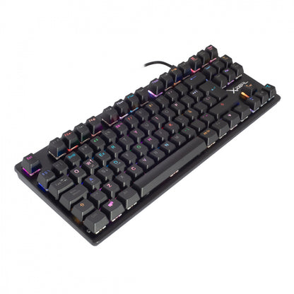 Teclado Gamer Xzeal XZ1020 LED, Teclado Mecánico, MX Red, Alámbrico, USB, Negro, Español