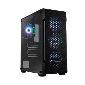 Xzeal Gabinete para Computadora Gamer - Atx, Micro Atx, Mini Itx Placa Base Admitida - 4 X Compartimiento(s) - 0 - 6 X Ventilador(es) Admitido - 2 X Compartimiento Interno 3.5" - 2 X Compartimiento