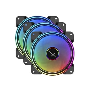 Ventilador Xzeal XZVE100B | 56.07m³/h, 1200rpm, RGB LED, 26dB