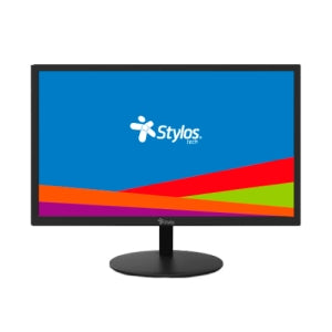 Monitor Stylos 18.5" Stylos Smot1 Panel Plano LED HD 60hz 5ms 1xvga + 1xhdmi + Vesa 100x100mm Negro