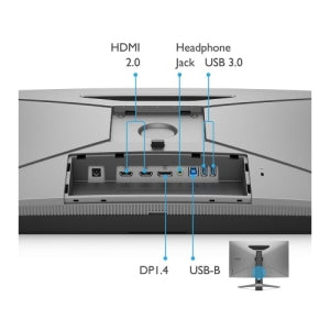 Monitor Mobiuz Ex2710q de 27", 2560x1440, Panel Ips, 165 Hz, Bocinas 2wx2 + 5w Woofer, 2 Ms Gtg / 1ms Mprt; Dp1.4, HDMI 2.0x2, USB 3.0, Hdr10;vesa Displayhdr 400, FREE-SYNC Premium, Eyecare, B.i.+,
