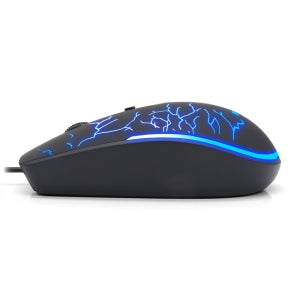 Brobotix Mouse USB Iluminado RGB Modelo Storm, Dpi Ajustable: 800 / 1200 / 1600 - Diseño Ergonómico, Conexión Usb, Plug & Play, Raton Laptop Escritorio Notebook Pc
