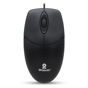 Mouse Óptico BRobotix K1 | 1200 DPI, Conexión USB