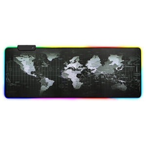 Mousepad Gamer BRobotix 651329 | 7 Colores de Iluminación, 80 x 30 cm Antiderrapante