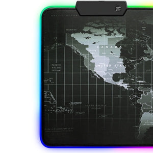 Mousepad Gamer BRobotix 651329 | 7 Colores de Iluminación, 80 x 30 cm Antiderrapante