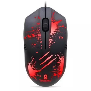 Mouse USB BRobotix 263939 | Iluminado RGB, Compatible con Laptop y PC