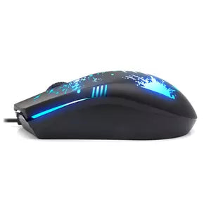 Mouse USB BRobotix 263939 | Iluminado RGB, Compatible con Laptop y PC