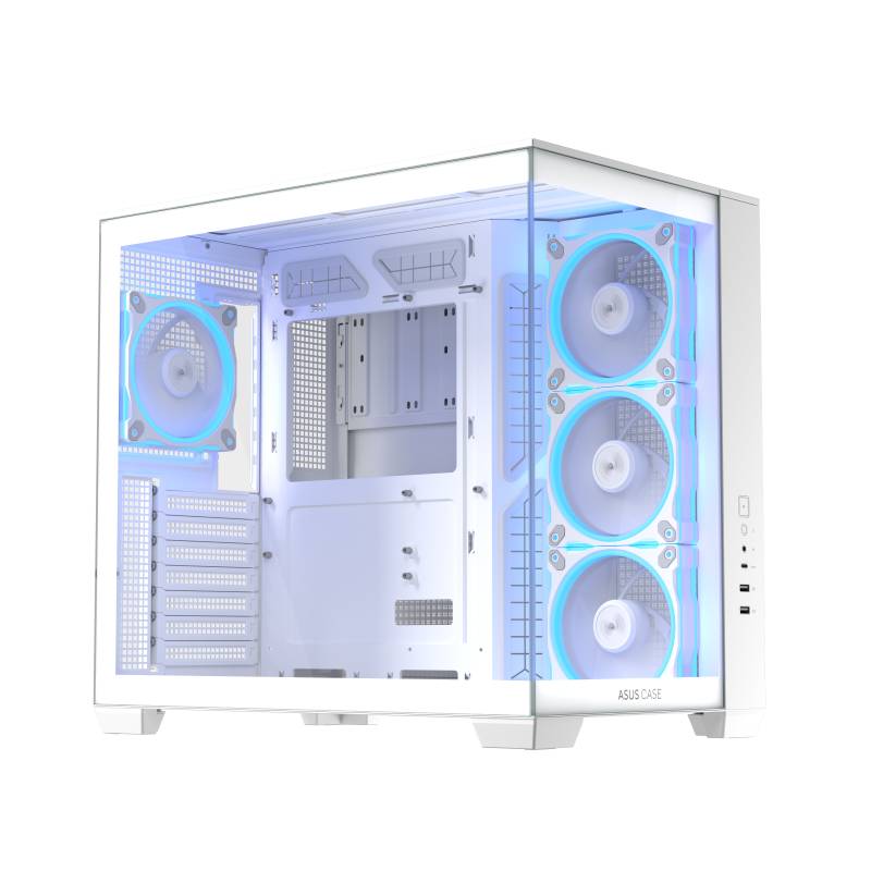 Gabinete ASUS A32 Plus Black (A32/BK/TG/ARGB) 4 ventiladores ARGB preinstalados - ATX, Micro-ATX, Mini-ITX