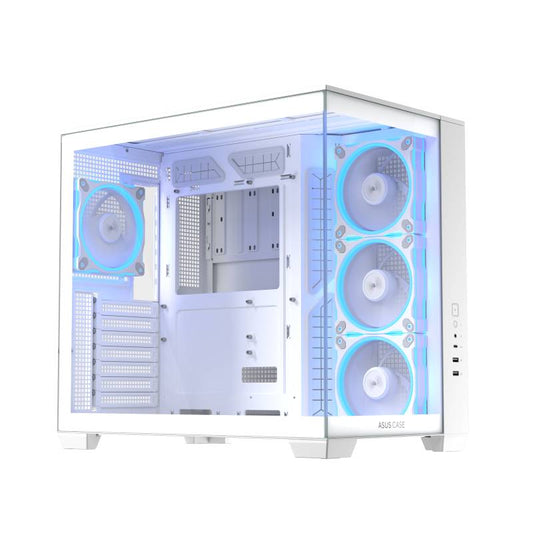 Gabinete ASUS A32 Plus Black (A32/BK/TG/ARGB) 4 ventiladores ARGB preinstalados - ATX, Micro-ATX, Mini-ITX