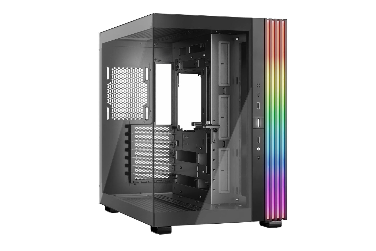 GABINETE be quiet! Light Base 600 DX Black BGW65 Panel frontal y lateral con ventana completa - Iluminación LED ARGB