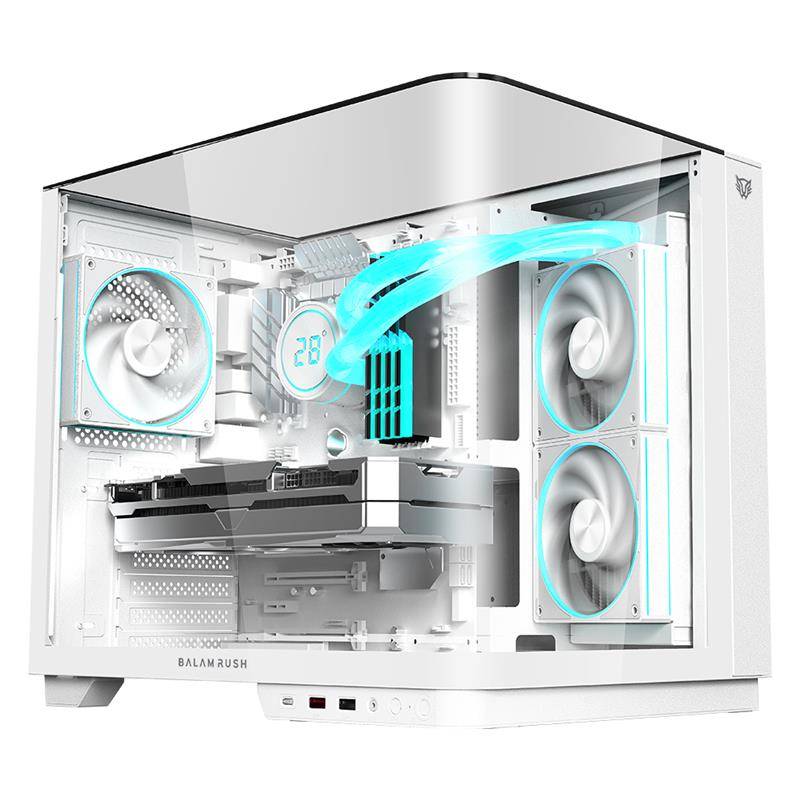 Gabinete Gamer Media Torre Tank Expert  Curve 6800 Legend Series - Factor: Micro ATX, Mini ATX, Panel Curvo Cristal Templado