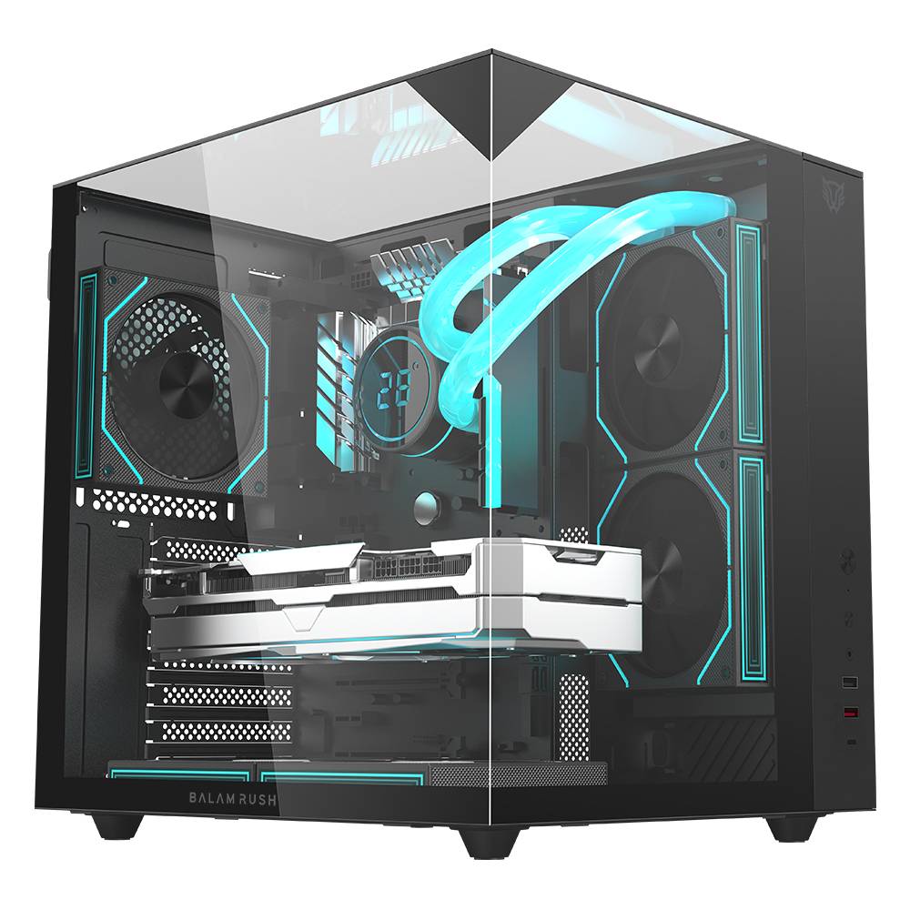 Gabinete Gamer Media Torre TANK MAJESTIC 6600 Legend Series - Factor: ATX, Micro ATX, Mini ATX