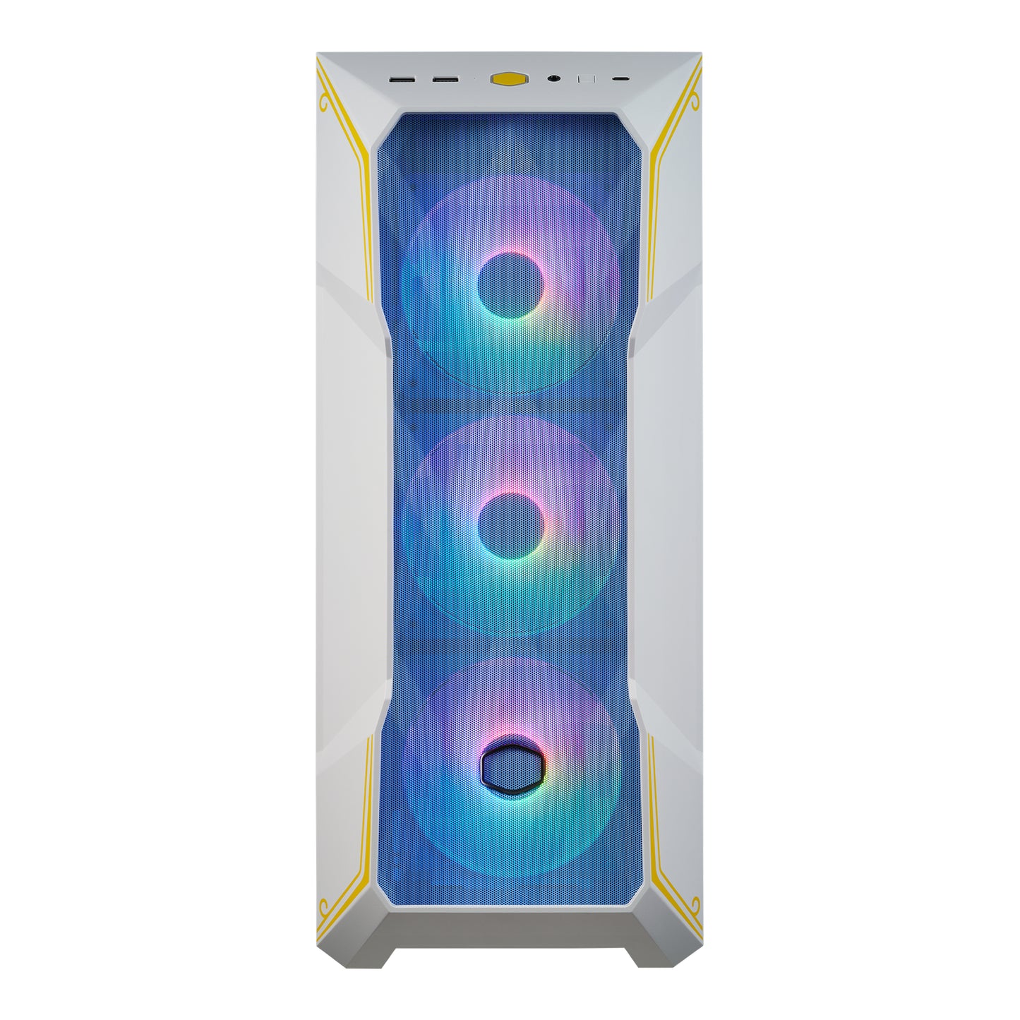 Gabinete COOLER MASTER  TD500V2-WGNN-SCL Mesh V2 Chun-Li con Ventana - 4 Ventiladores ARGB Instalados 120 mm, blanco