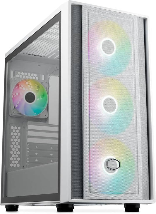 Gabinete Gaming Cooler Master MasterBox 600 ARGB (MB600-WGNN-S00) - Color Blanco