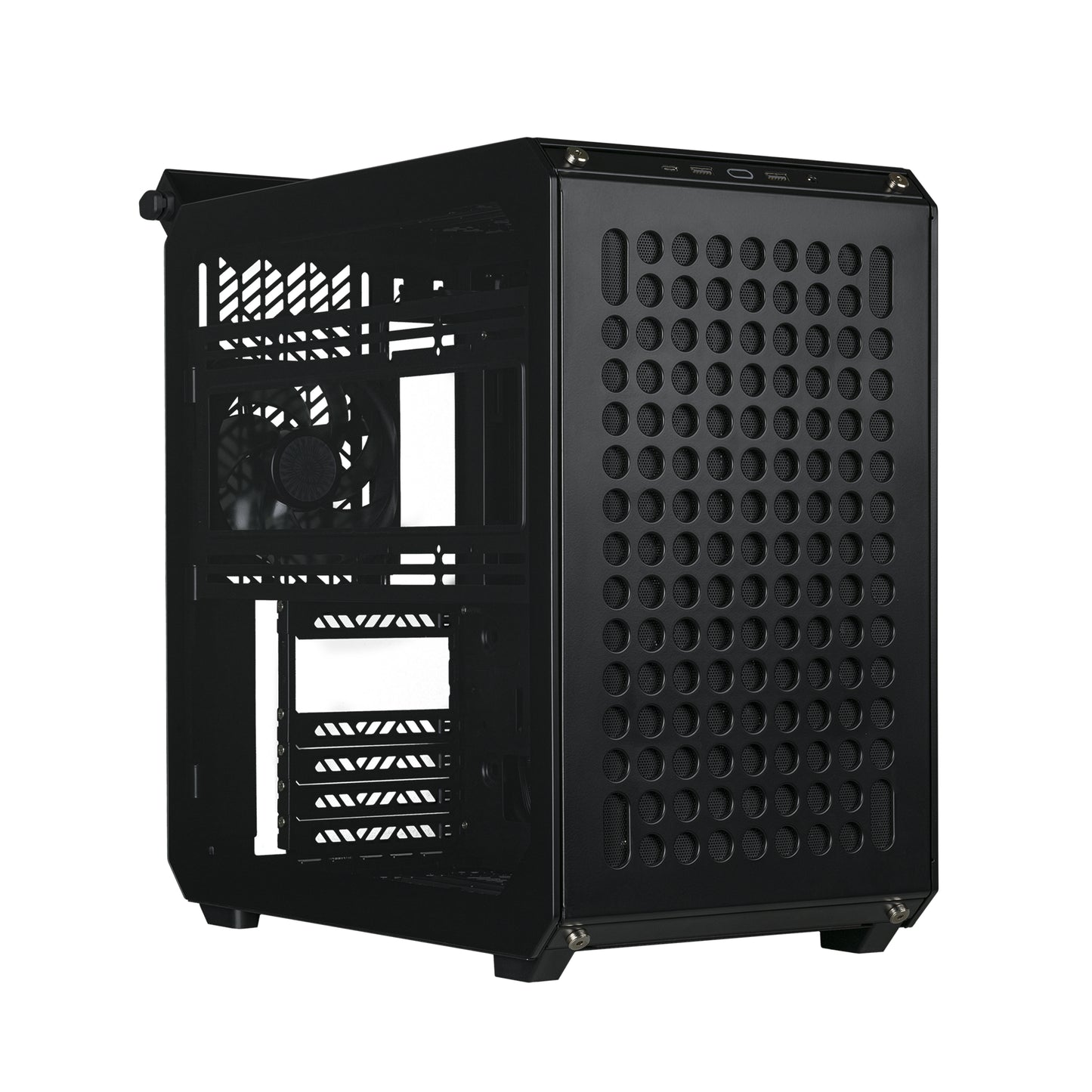 Gabinete COOLER MASTER  Q500-KGNN-S00 QUBE 500 Flatpack con Ventana Midi-Tower - negro