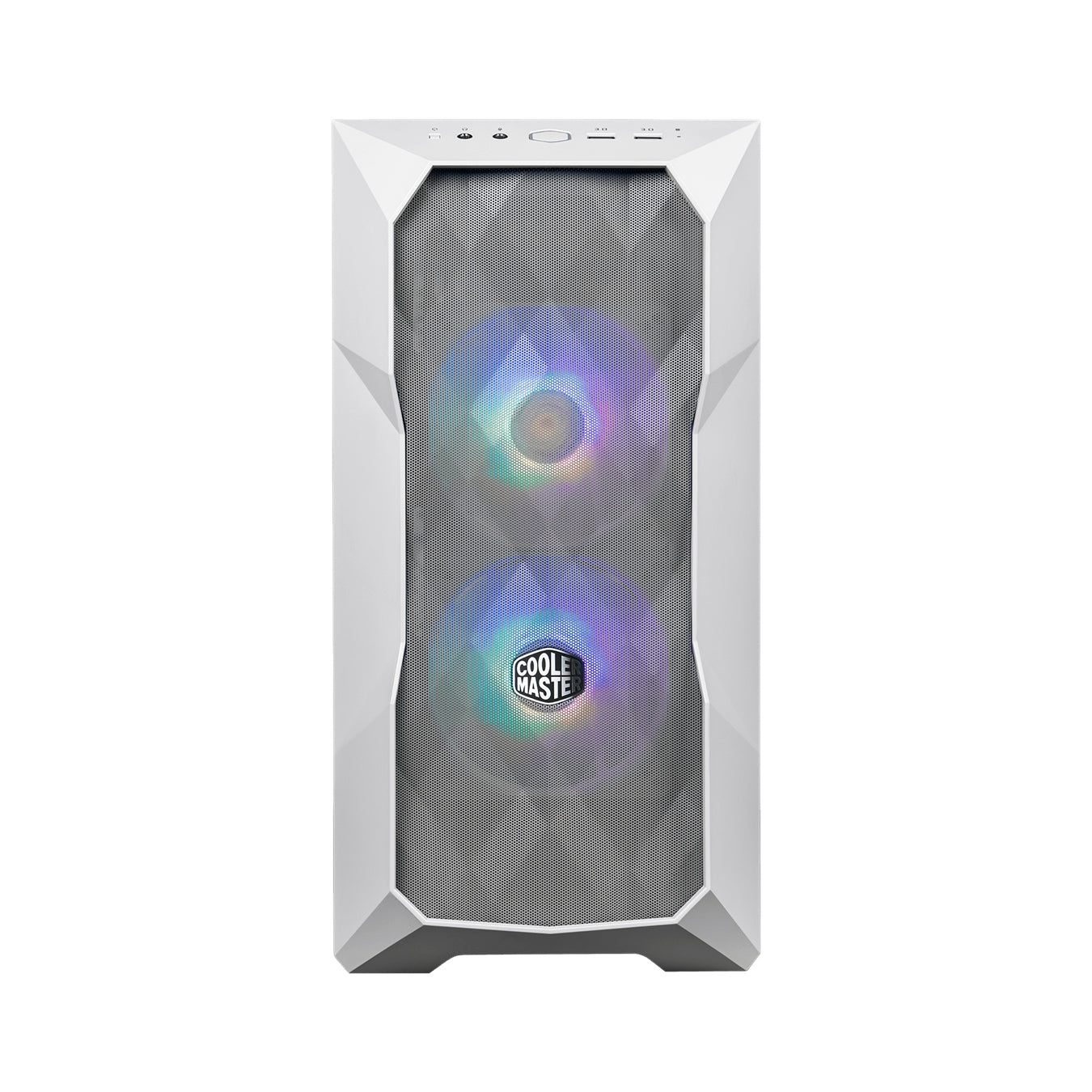 Gabinete COOLER MASTER  TD300-WGNN-S00 Mesh Mini Tower con Ventana ARGB - tarjetas madre soportadas Micro-ITX, Mini-ITX