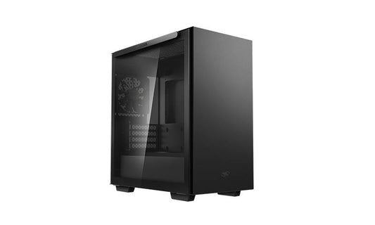 Gabinete Gamer DeepCool MACUBE 110 con ventana - Midi-Tower, Micro-ATX/Mini-ITX, (sin fuente de poder). Color Negro (R-MACUBE110-BKNGM1N-G-1.)