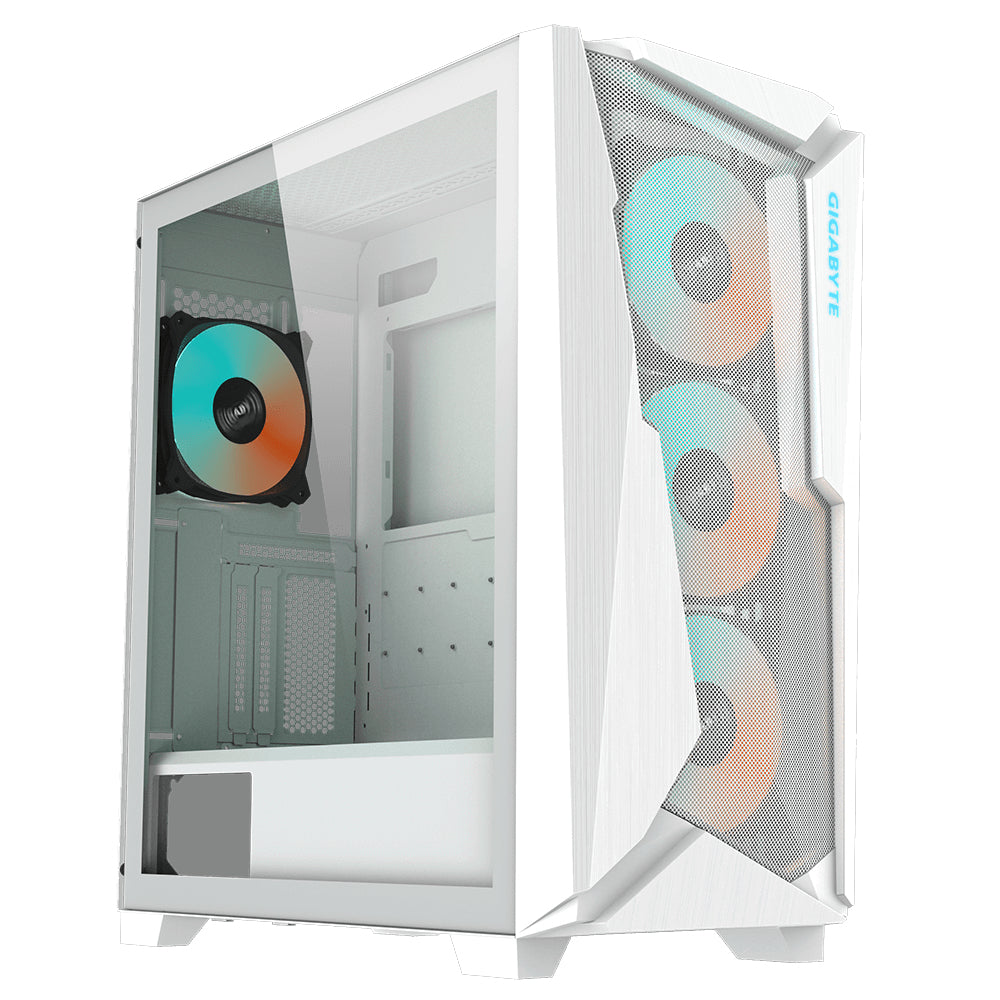 Gabinete  GIGABYTE GB-C301GW - Midi-Tower, PC, Plástico, Acero, Vidrio templado, ATX, EATX, Micro-ATX, Mini-ITX, Blanco