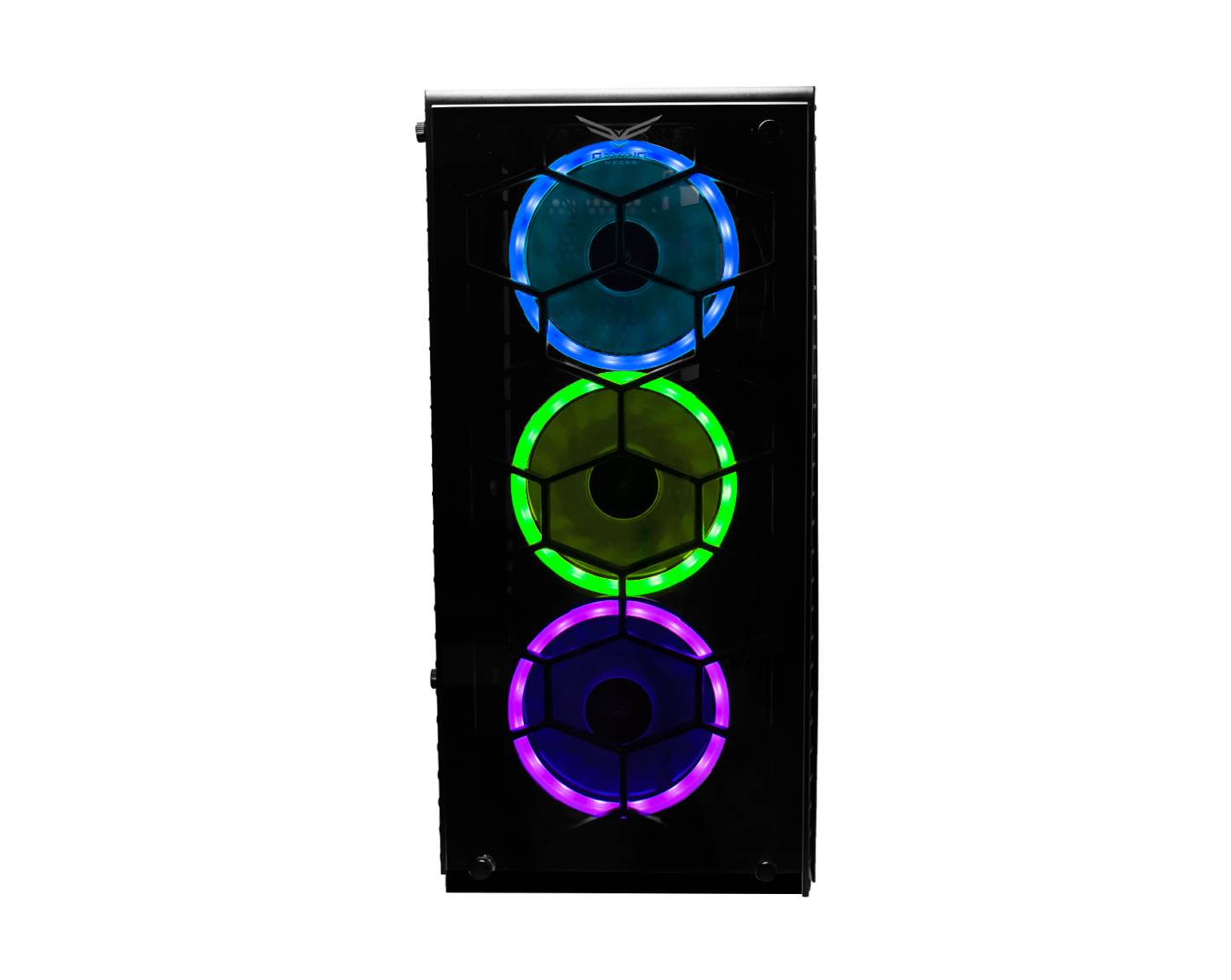 Gabinete Gaming Naceb Technology HYDRA Crystal Case NA-0602 - ATX, Negro