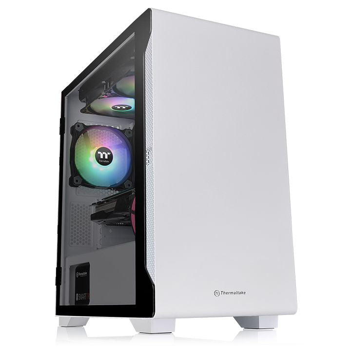 Gabinete Thermaltake S100 Tempered Glass Snow Micro Tower - Micro-ATX/Mini-ITX, USB 2.0/3.0, sin Fuente, 1 Ventilador Instalado