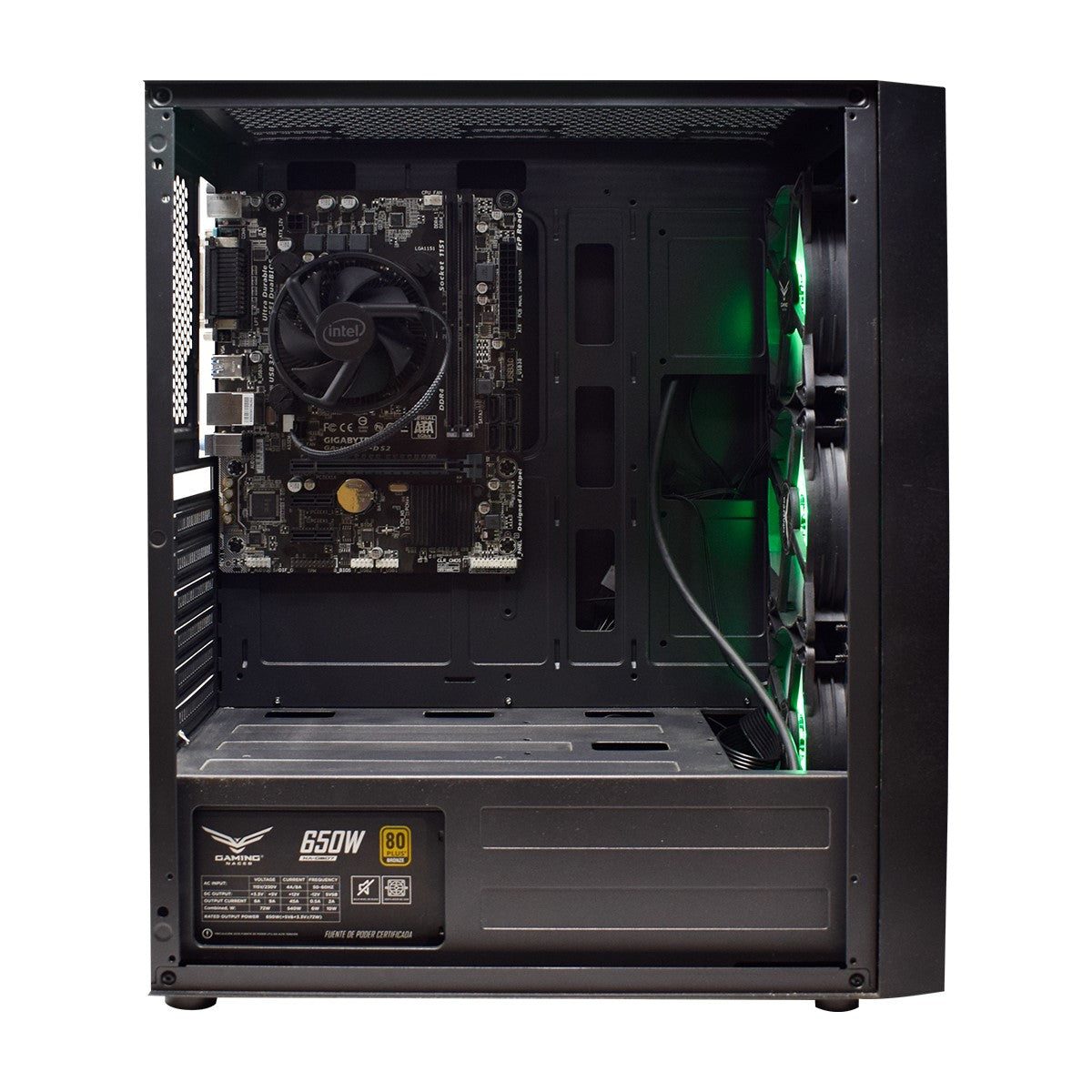 Gabinete Gamer Full Atx Cypher RGB Cristal Templado 3 Ventiladores