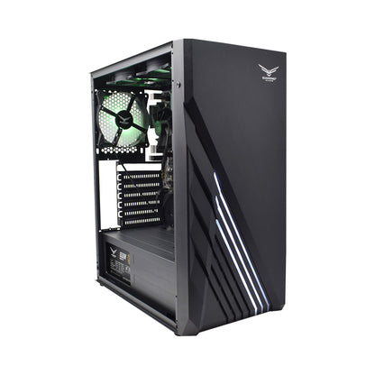 Gabinete Gamer Full Atx Zion Rg B Cristal Templado 2 Ventiladores