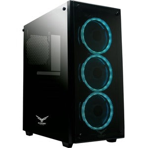 Gabinete Gamer Naceb Player RGB con Cristal Templado 3 Ventiladores Incluidos S/n Fuente Atx/micro Atx  Atx Negro
