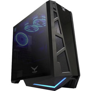 Gabinete Gamer Naceb Colosus con Cristan Templado Full Tower RGB 3 Ventiladores Incluidos Eatx/atx S/n Fuente Negro