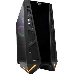 Gabinete Gamer Naceb Colosus con Cristan Templado Full Tower RGB 3 Ventiladores Incluidos Eatx/atx S/n Fuente Negro