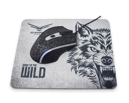 Mouse y Mousepad Gamer Naceb 4 Botones.3 Modos Dpi 800-1000-1200