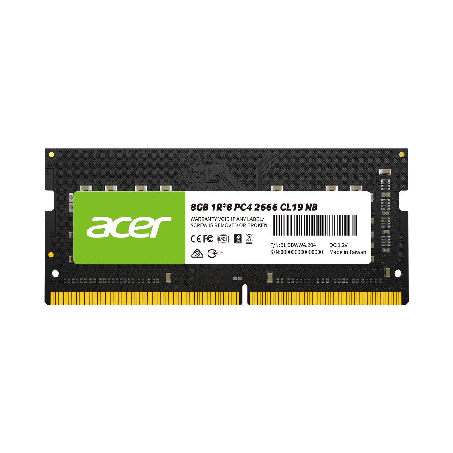 Memoria RAM Acer BL.9BWWA.206 | 8GB DDR4, 2400MHz