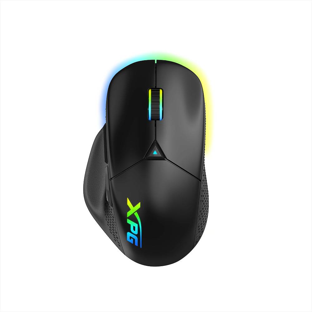 Mouse GAMING XPG ALPHA WIRELESS - Conexión Inalámbrico 2, 4G / Bluetooth 5.1 / Con cable. Interfaz USB Tipo-C. NEGRO. ALPHAWL-BKCWW