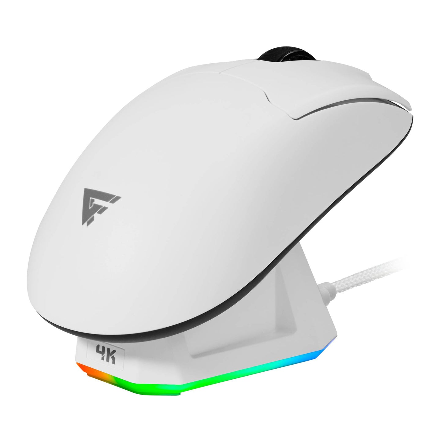 Mouse GAME FACTOR MOW800-WH Mouse gamer inalámbrico 4K -